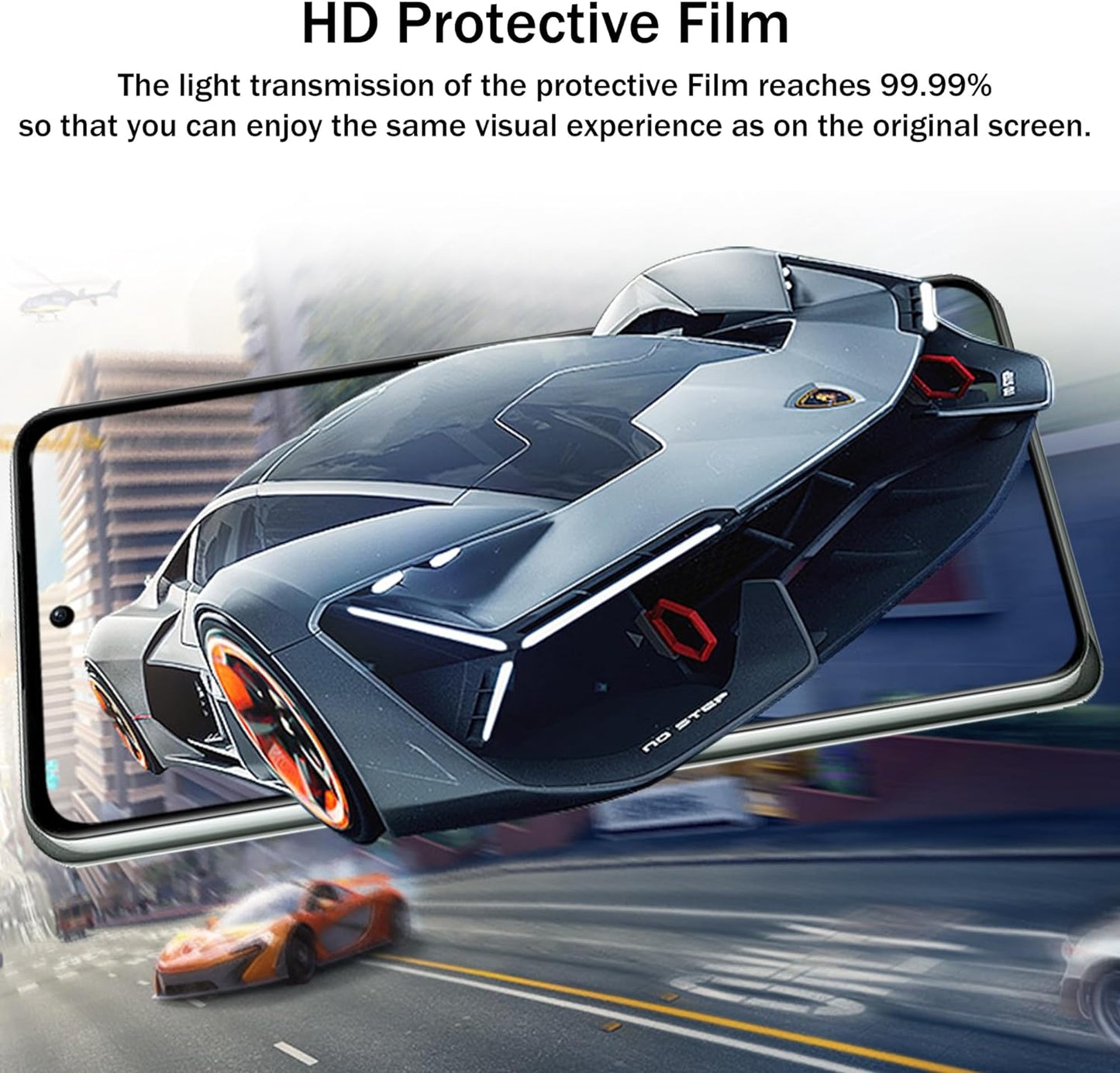 JZG 3 Pack for OnePlus 10T Screen Protector, 3 Tempered Glass, High Clarity, Anti-Shatter, Bubble Free