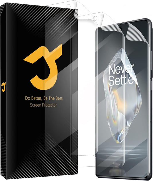 JZG 3 Pack Screen Protector for OnePlus 12 Flexible TPU Film [Not Glass], High Clarity, Anti-Shatter, Bubble Free