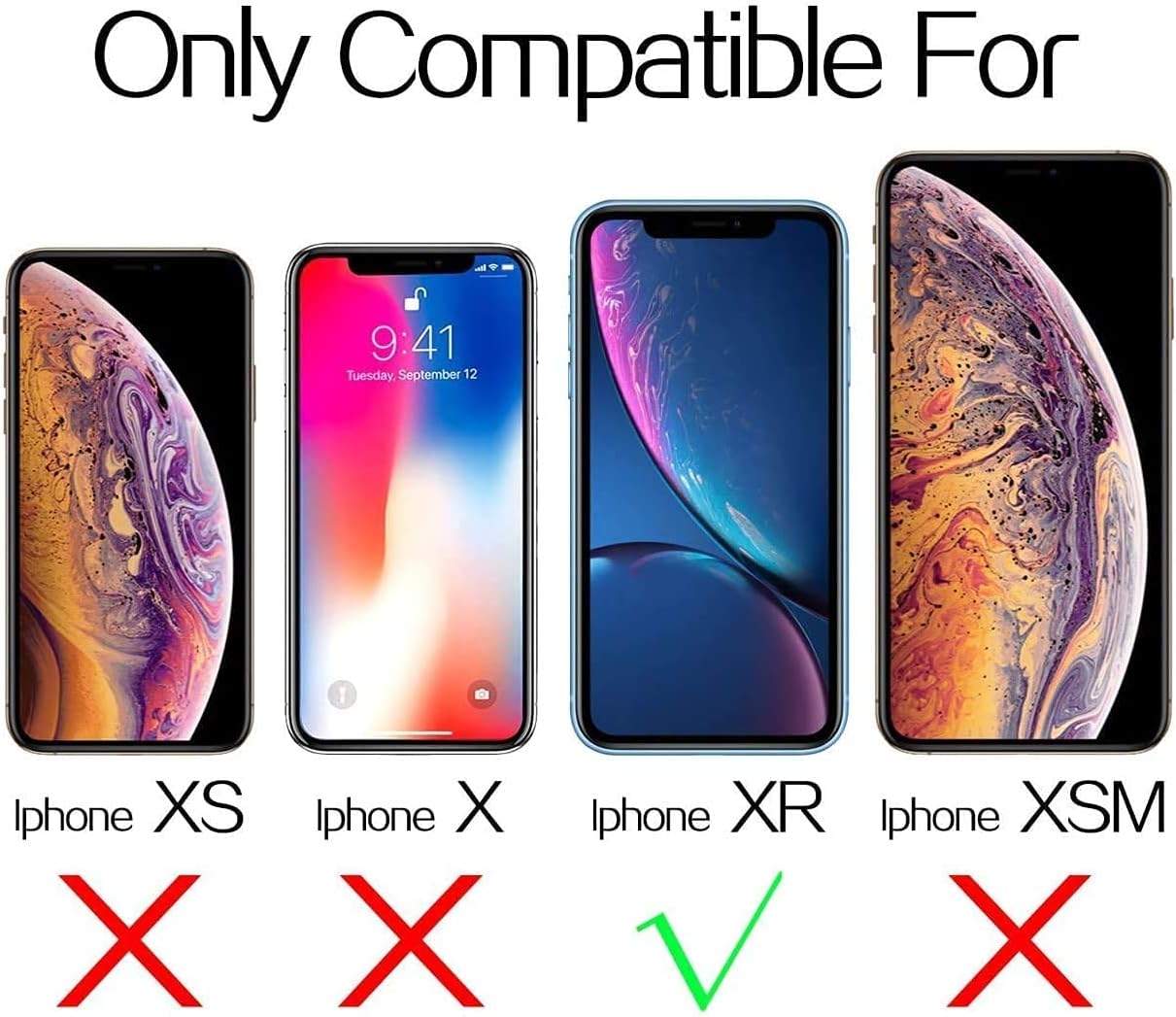 JZG Compatible with iPhone screen protector (iphone xs)