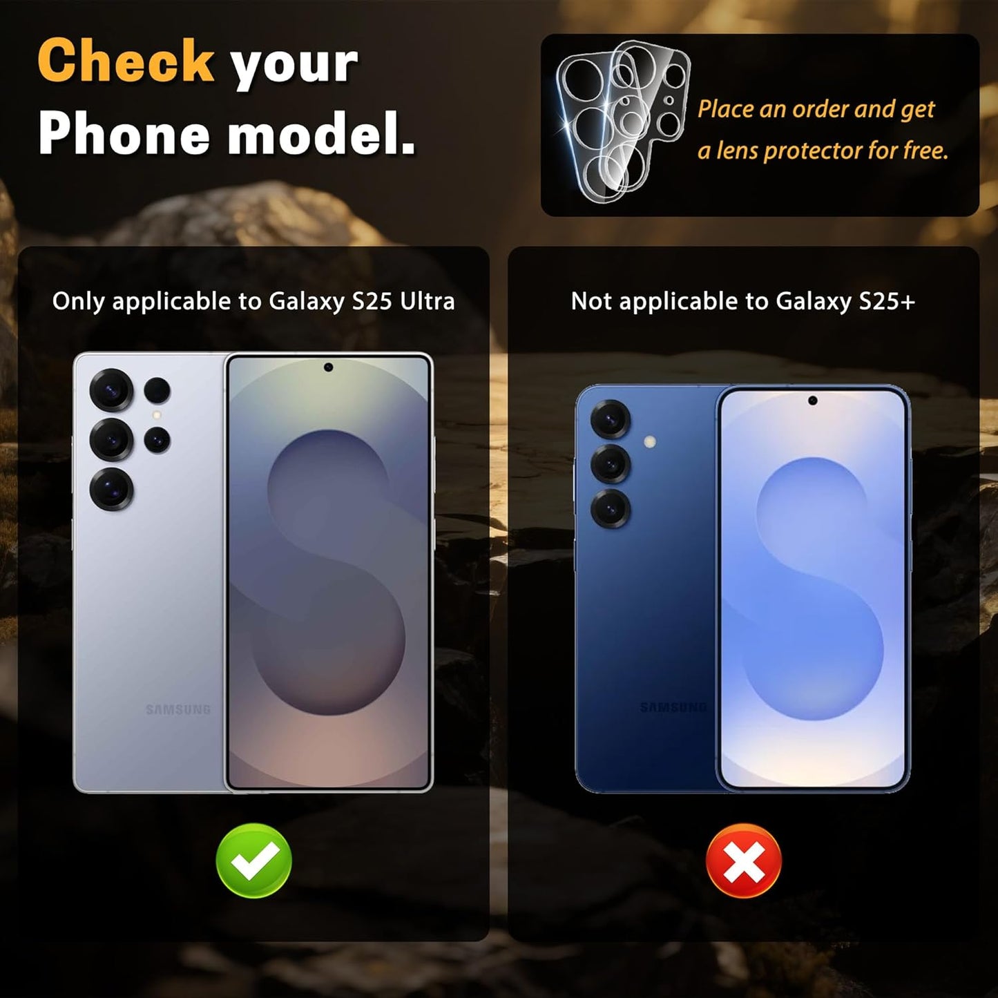 JZG 2+2 Packs for Samsung Galaxy S25 Ultra Screen Protector with Camera Lens Protector, 9H Tempered Glass, Auto Dust Removal, Fast Alignment Tool, Bubble Free, Case Friendly