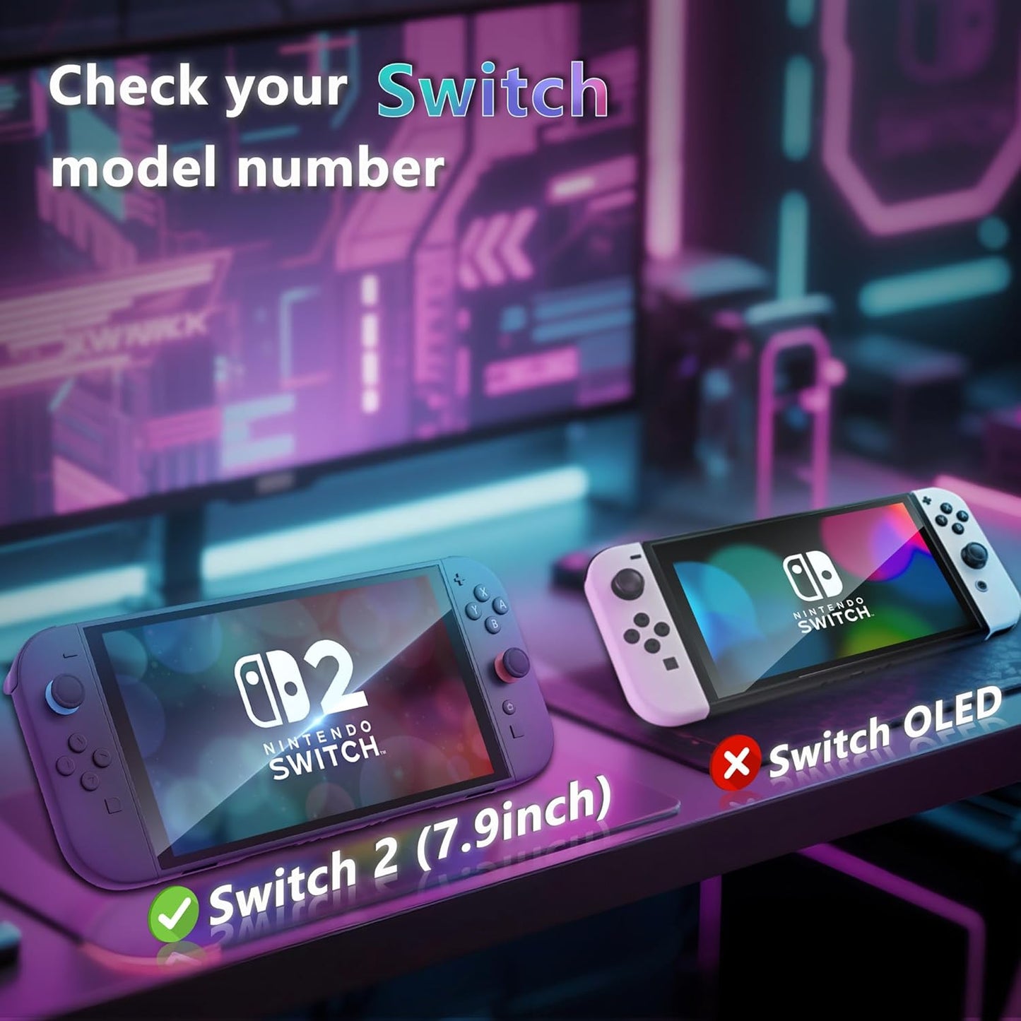 JZG 2 Pack Tempered Glass Screen Protector for Nintendo Switch 2 (2025), Auto Alignment Kit, Bubble Free Installation, Touch Sensitive, Ultra Clear HD Anti Scratch, Dust Removal