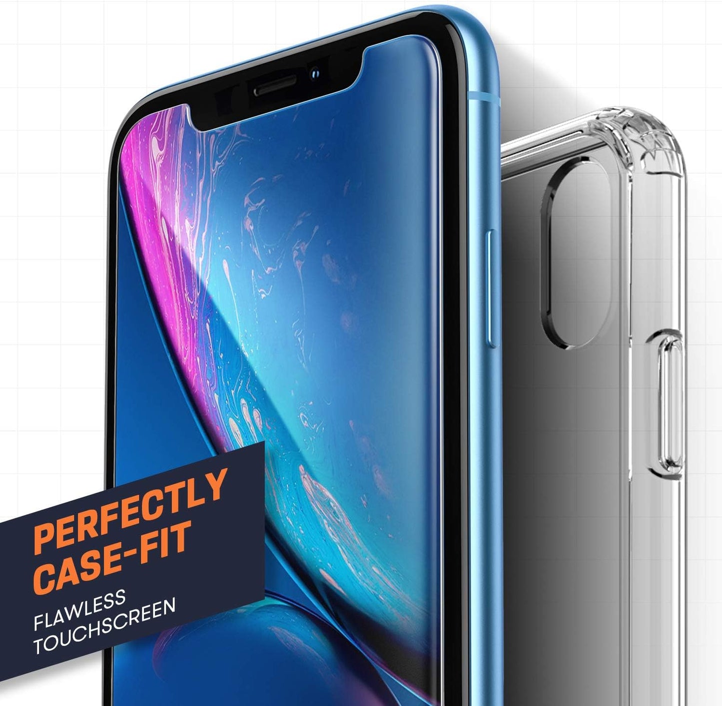 JZG Compatible with iPhone screen protector (iphone xs)