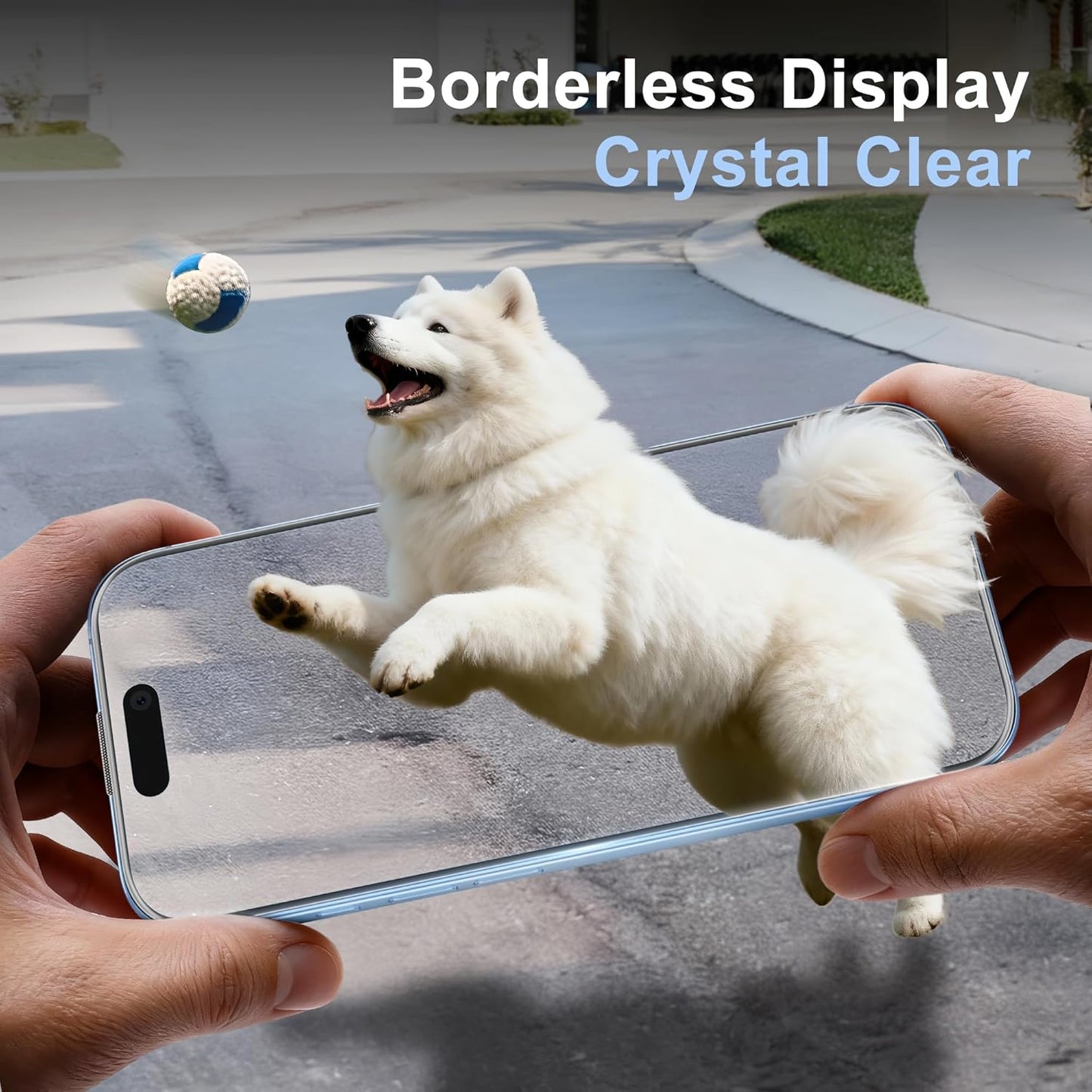 JZG for iPhone 17 Screen Protector 2 Pack 6.3 Inch, One Step Install, Auto Dust-Elimination, Bubble Free, HD Clear, 9H Tempered Glass